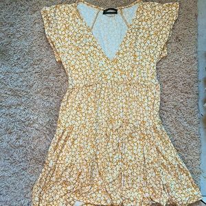 Urban Outfitters Small Yellow Floral Dress